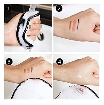 Microfiber Reusable Makeup Removal Pads For Deep Cleansing (Pack of 3)